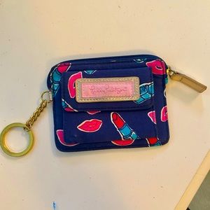 Adorable Lilly Pulitzer Keychain wallet! In great condition! 💕💙 💄